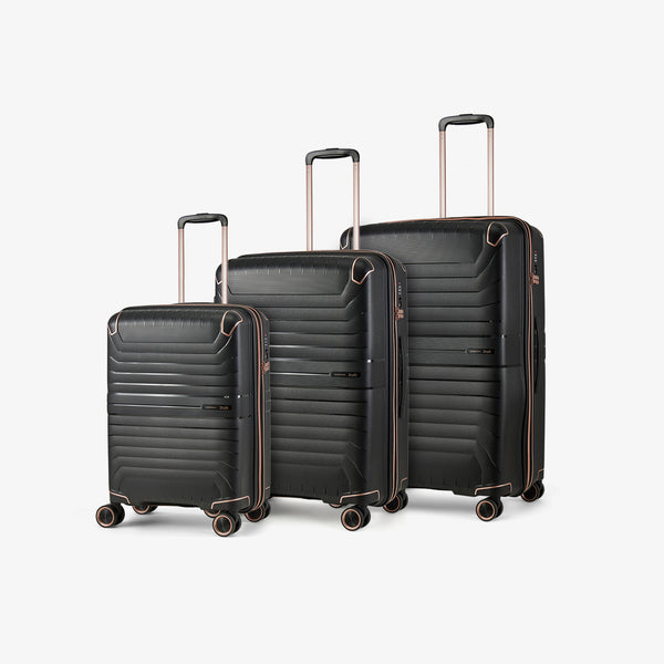 Astrid Set of 3 Suitcases in Black
