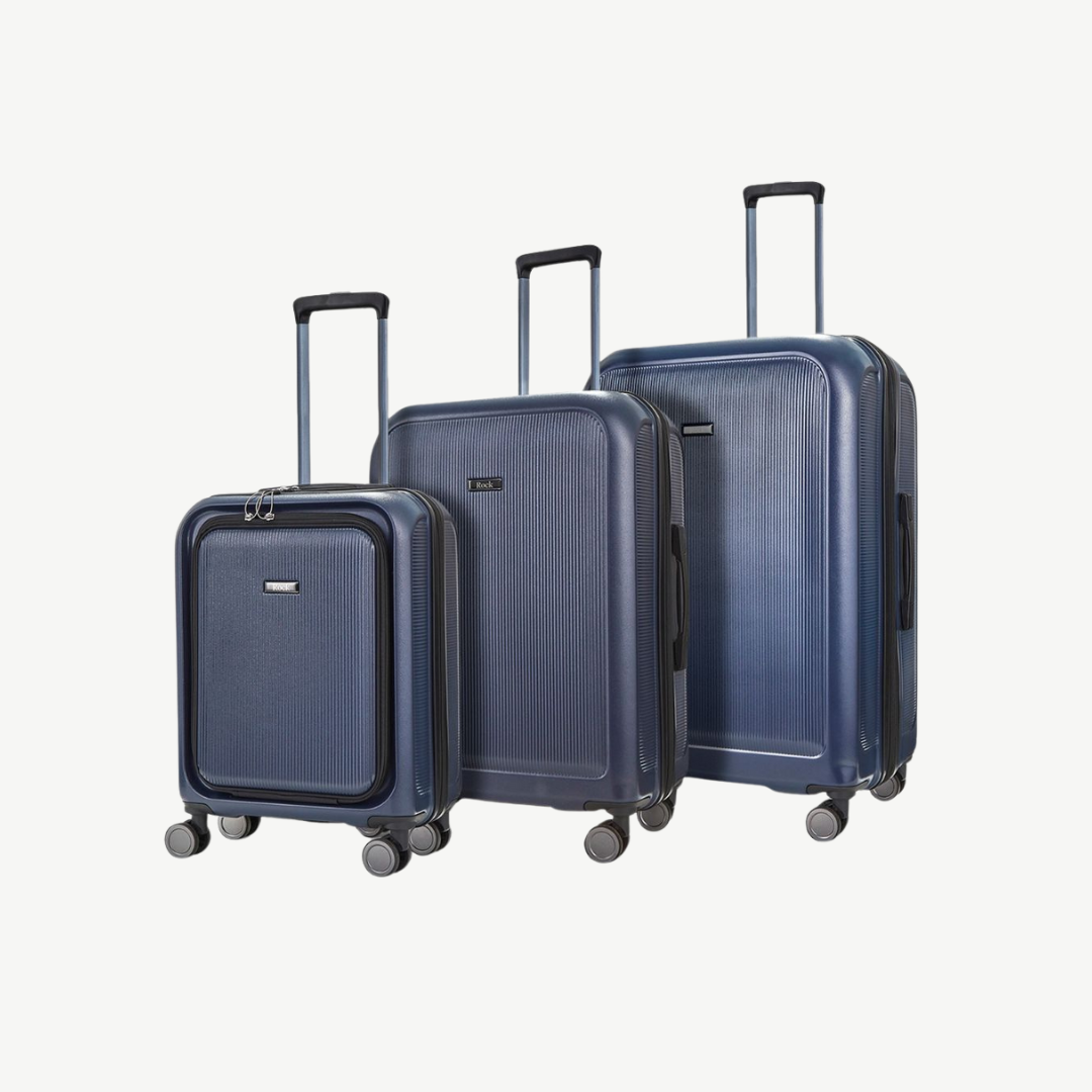Austin Set of 3 Suitcases in Navy