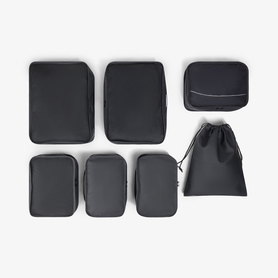 Packing Cubes Set of 7 in Black
