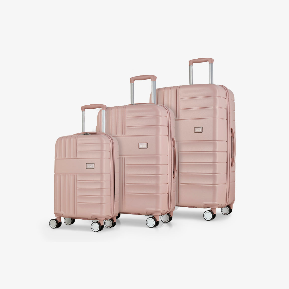 Aspen Set of 3 Suitcases in Pink