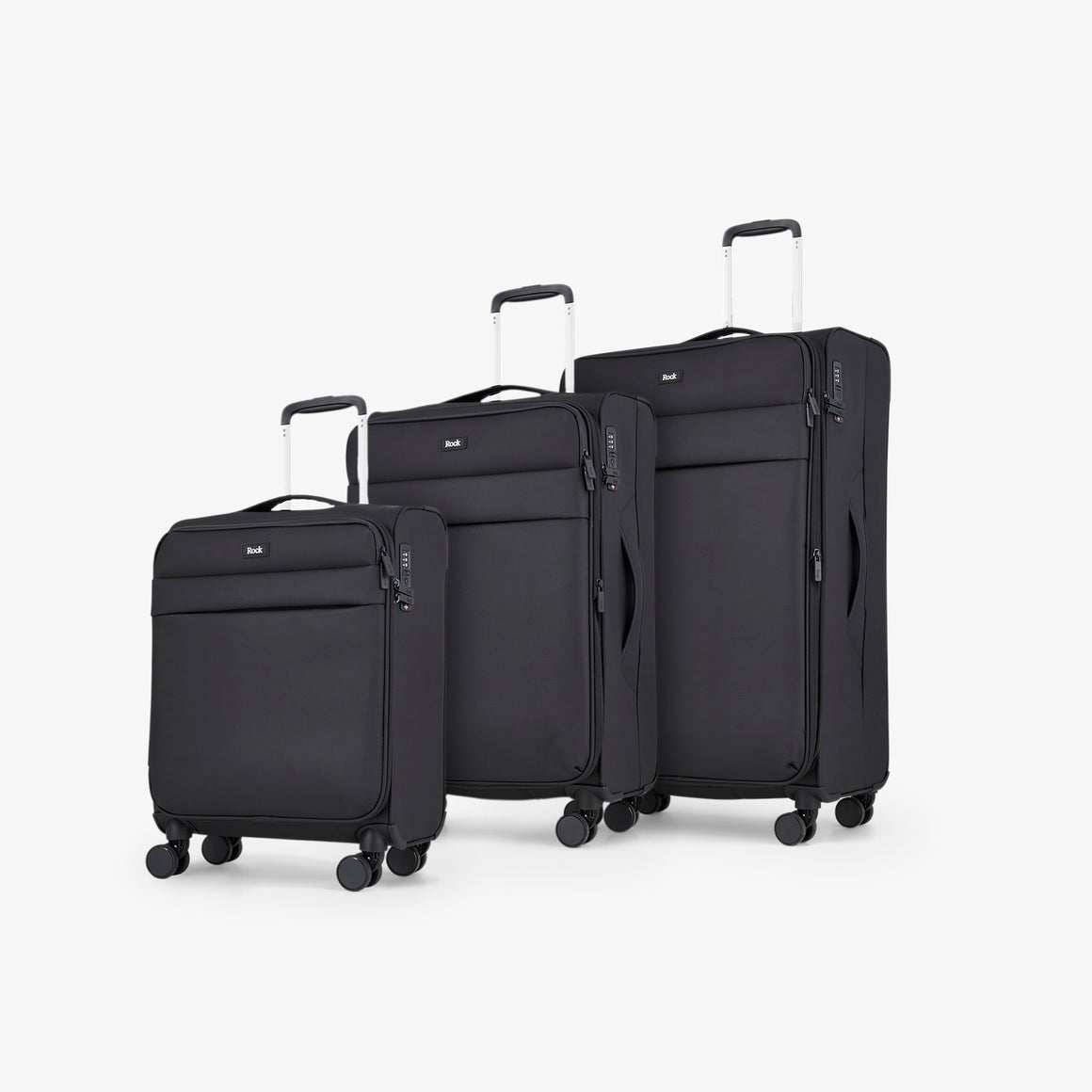 Harper Set of 3 Suitcases in Black