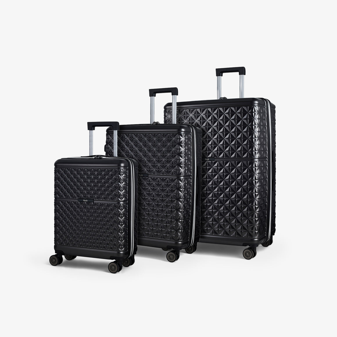 Maya Set of 3 Suitcases in Charcoal