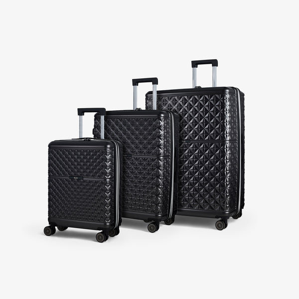 Maya Set of 3 Suitcases in Charcoal