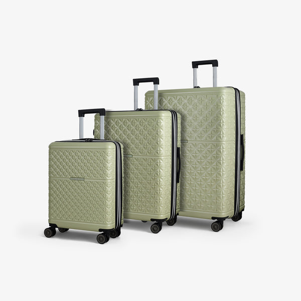 Maya Set of 3 Suitcases in Sage Green