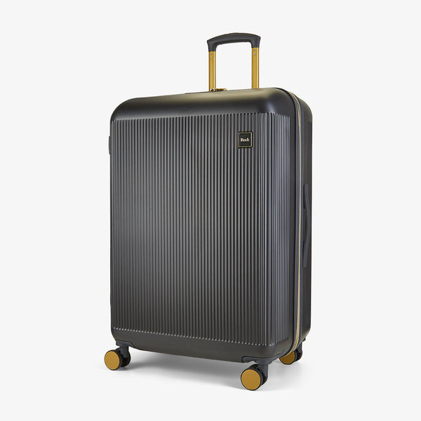 Aria Large Suitcase in Charcoal + Gold