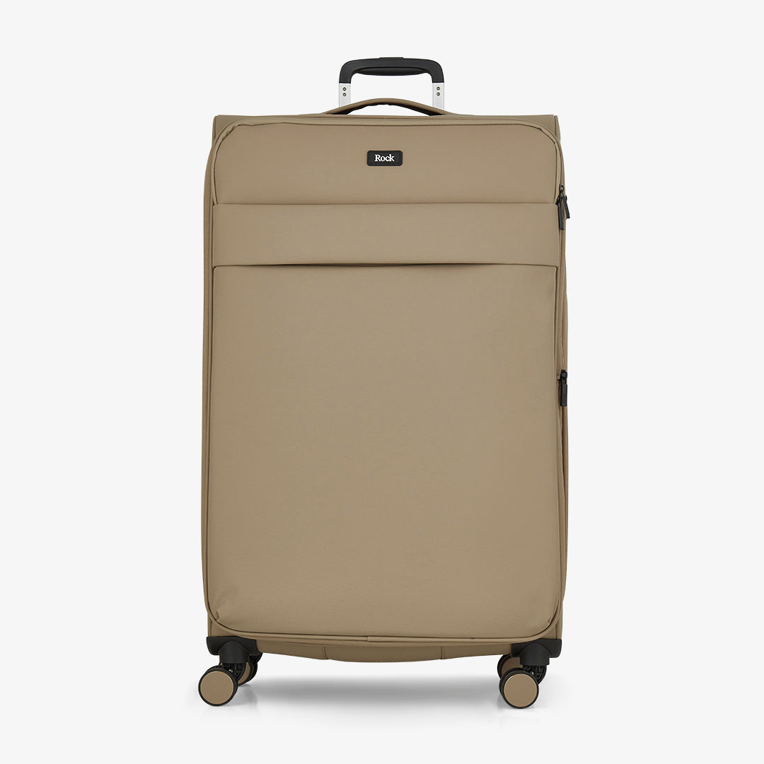Harper Large Suitcase in Beige