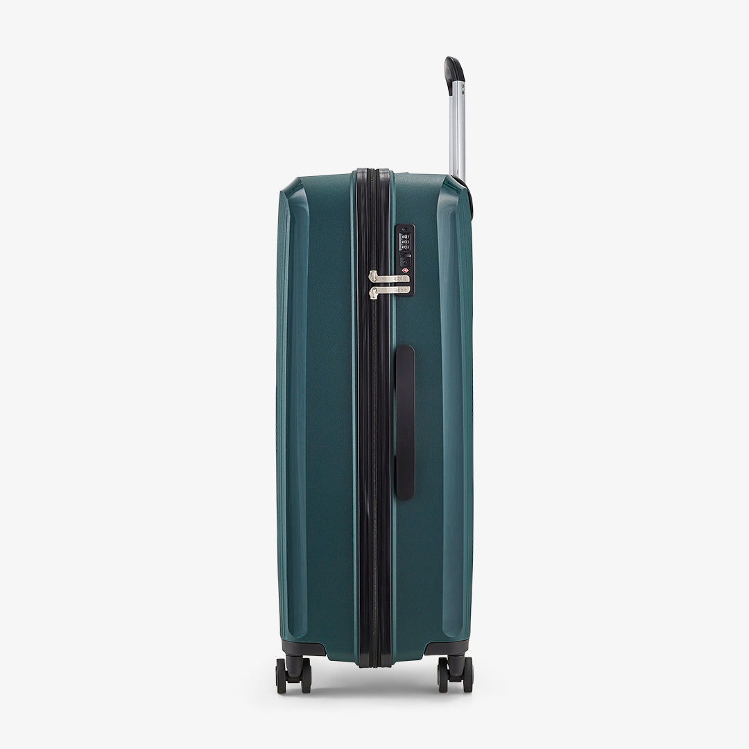Hudson Large Suitcase in Forest Green