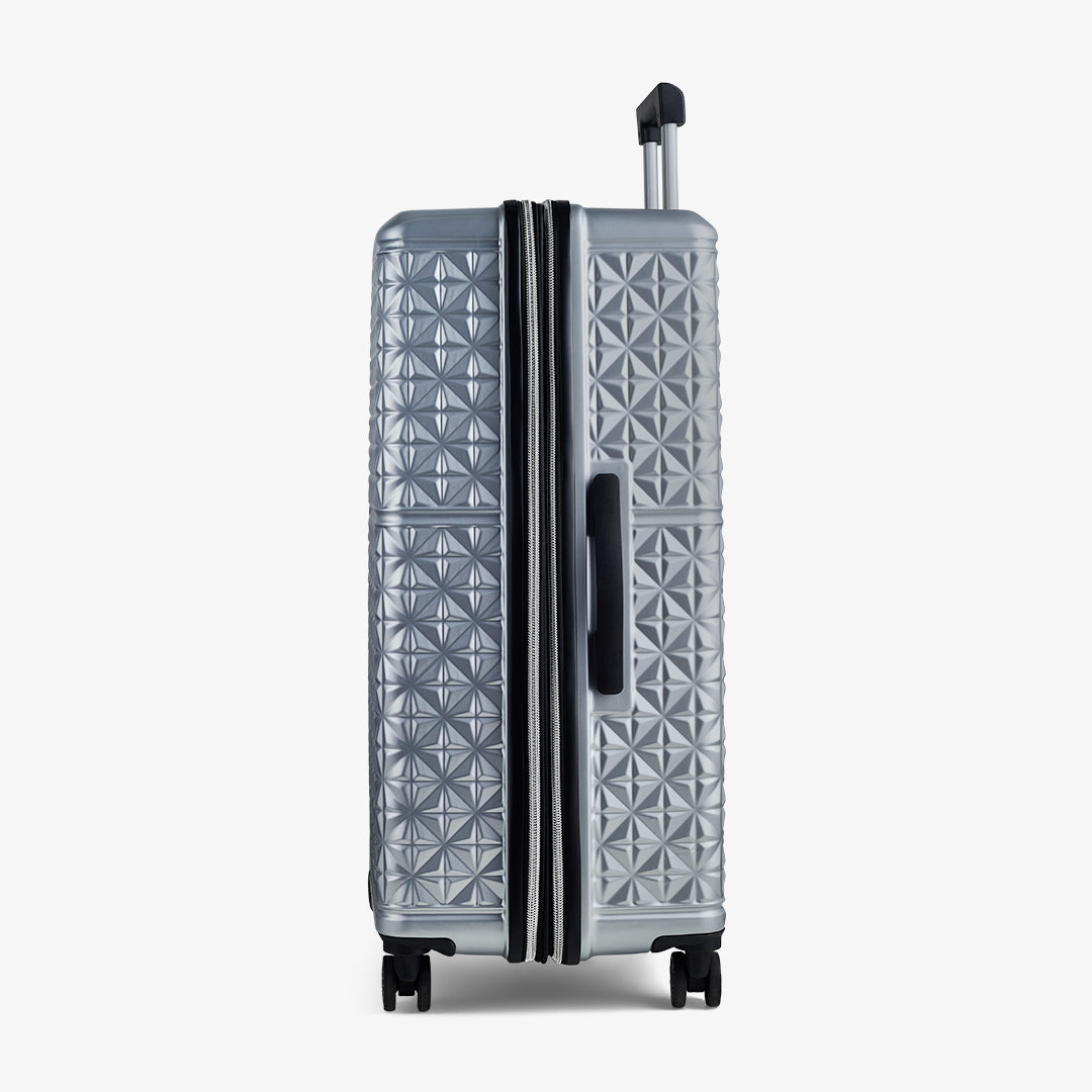Maya Set of 3 Suitcases in Silver