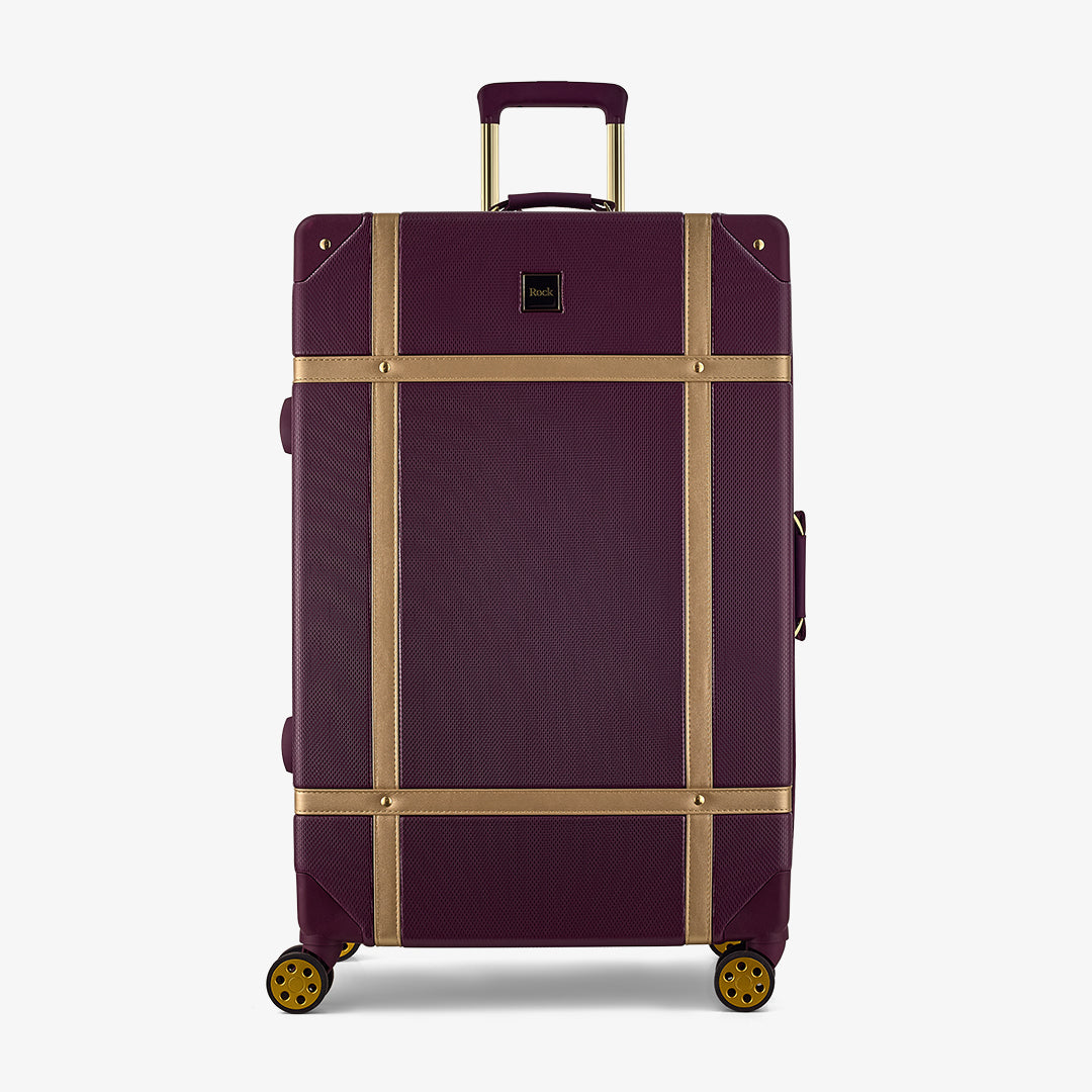 Vintage Large Suitcase in Fig