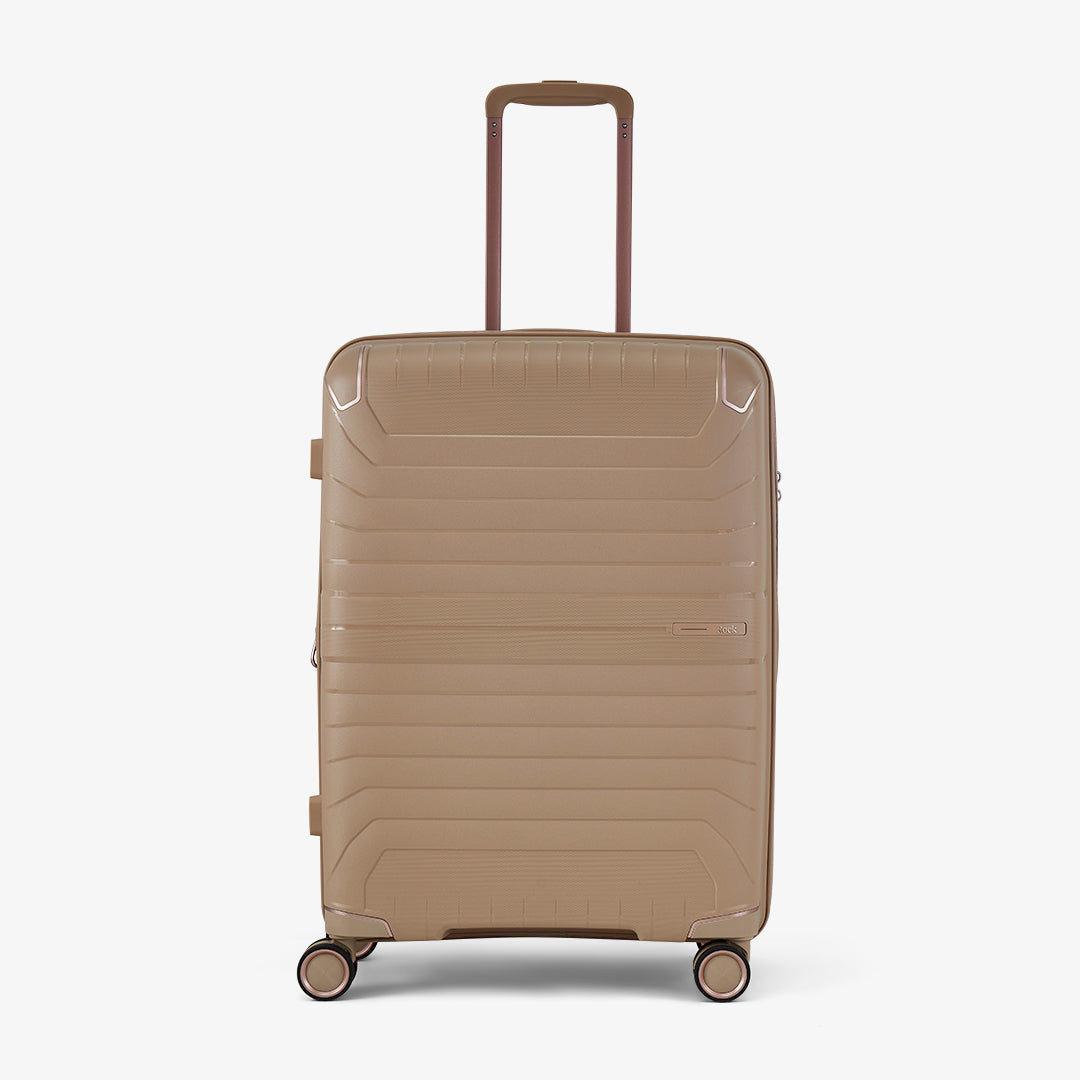Astrid Medium Suitcase in Beige