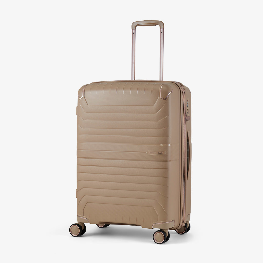 Astrid Medium Suitcase in Beige