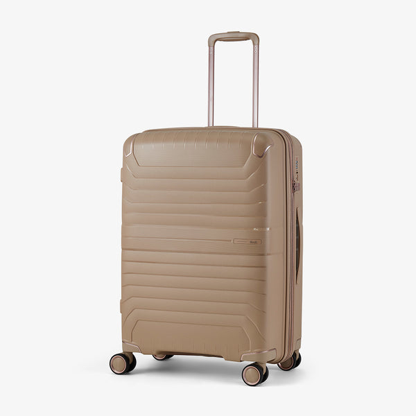 Astrid Medium Suitcase in Beige