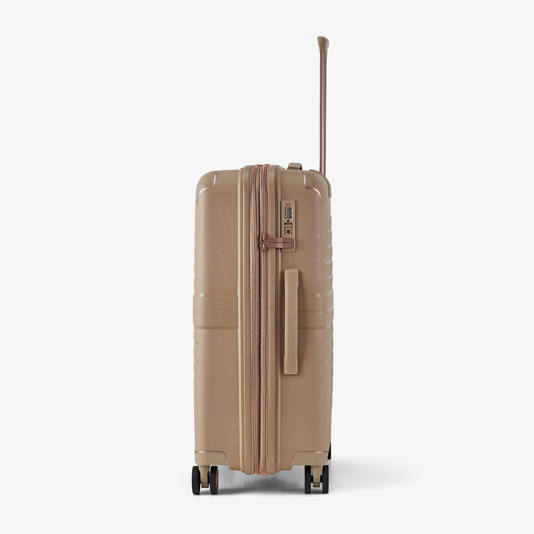 Astrid Medium Suitcase in Beige