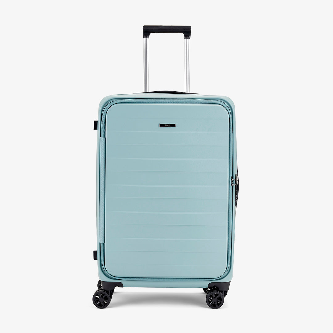 Eden Medium Suitcase in Seafoam Blue