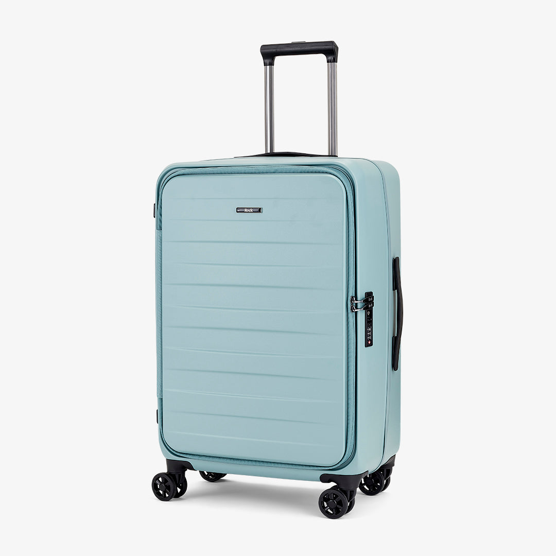 Eden Medium Suitcase in Seafoam Blue