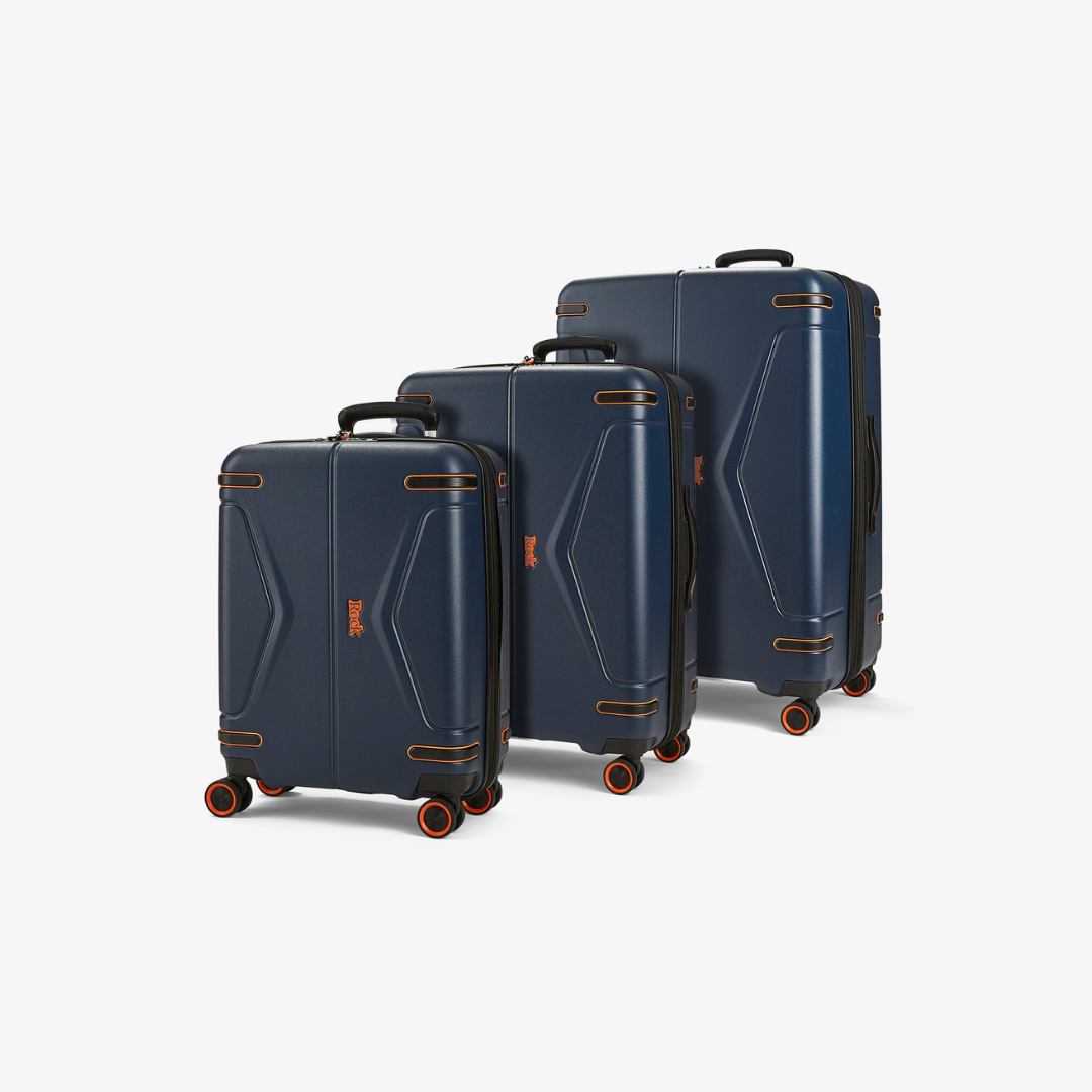 Genesis Set of 3 Suitcases in Navy