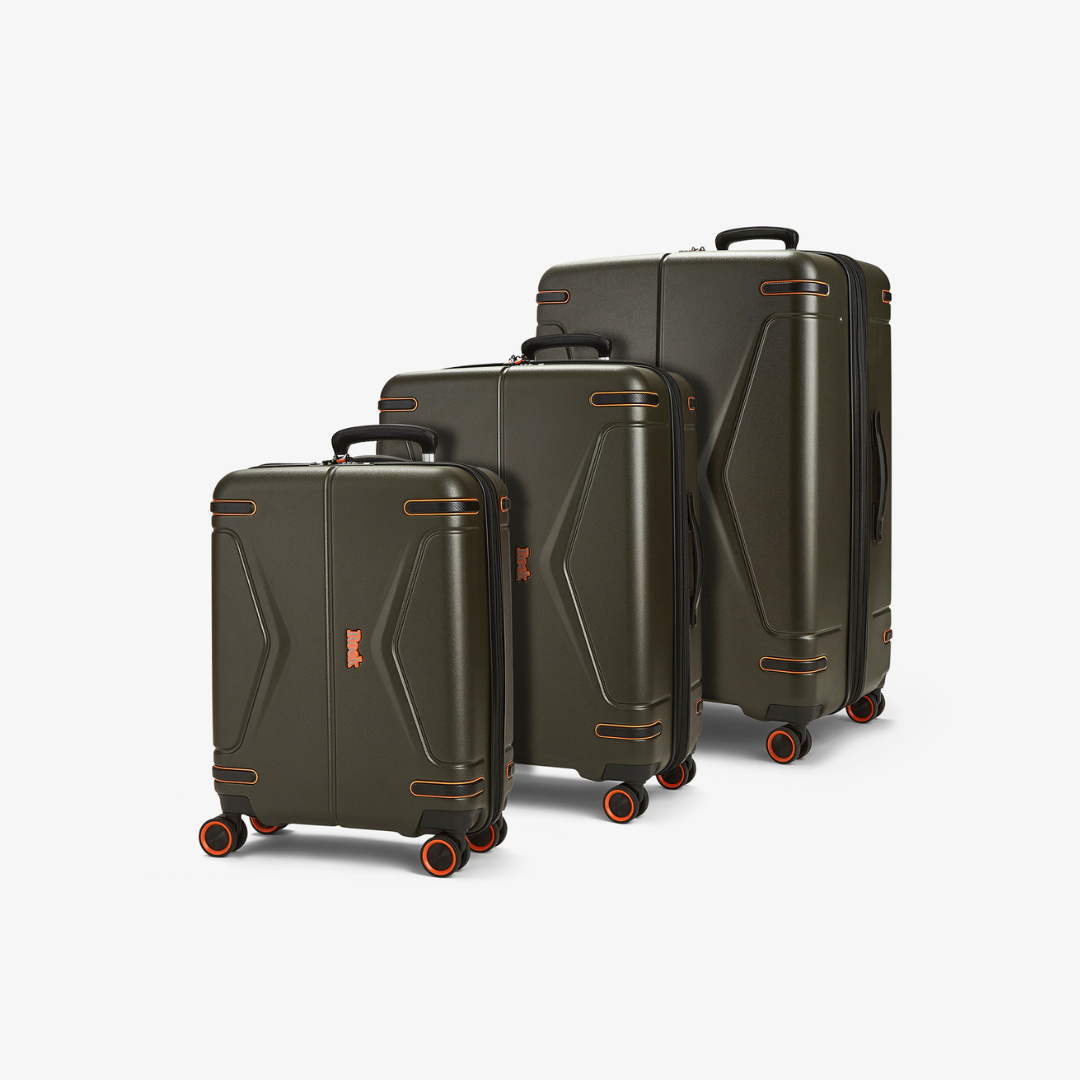 Genesis Set of 3 Suitcases in Khaki