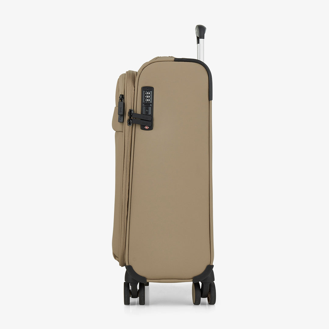 Harper Small Suitcase in Beige