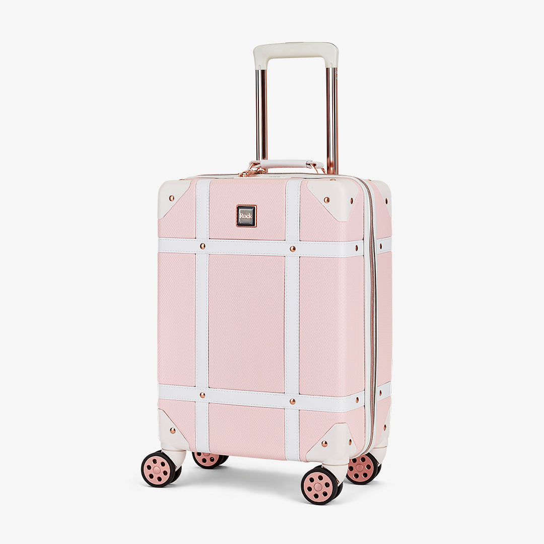 Vintage Small Suitcase in Baby Pink