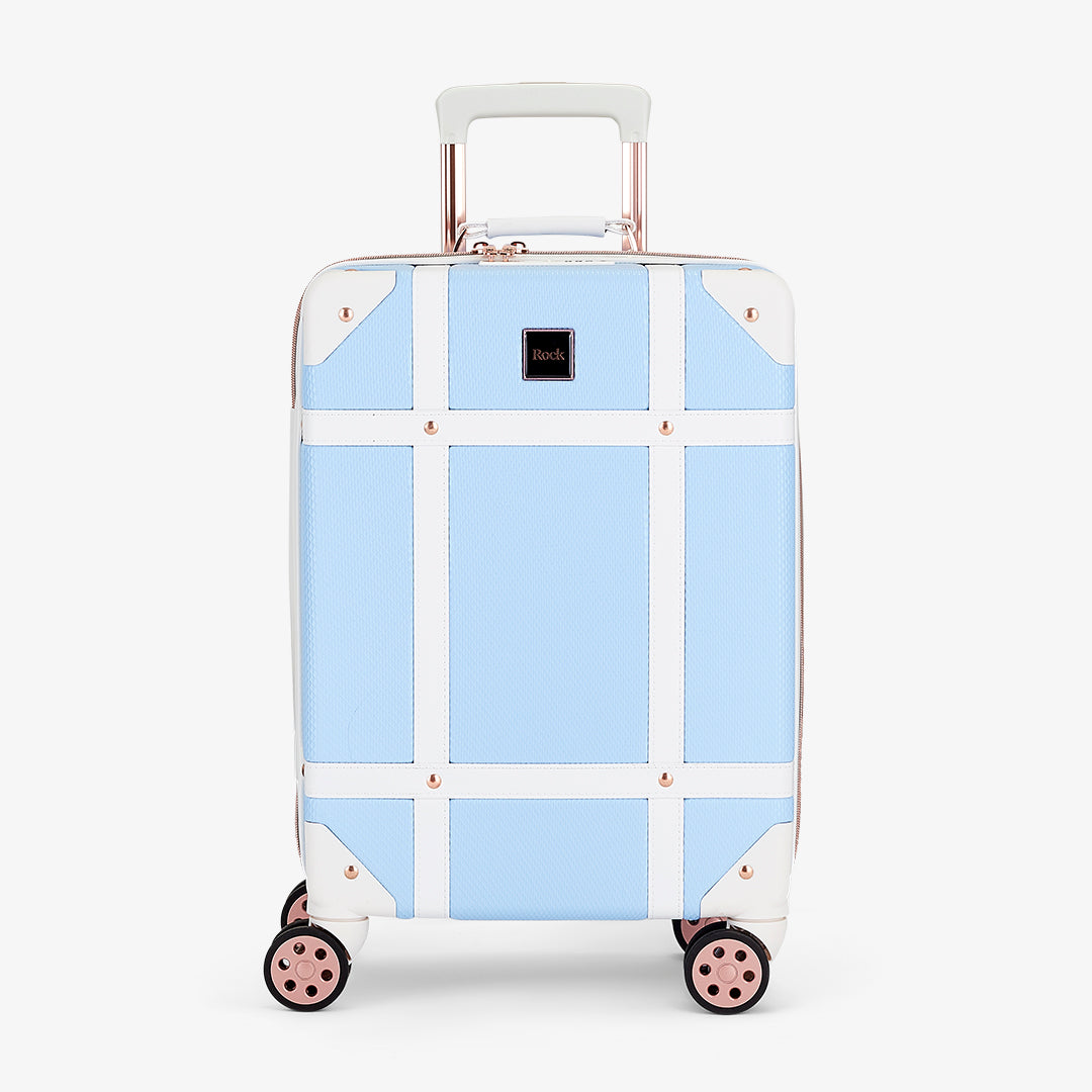 Vintage Small Suitcase in Sky Blue
