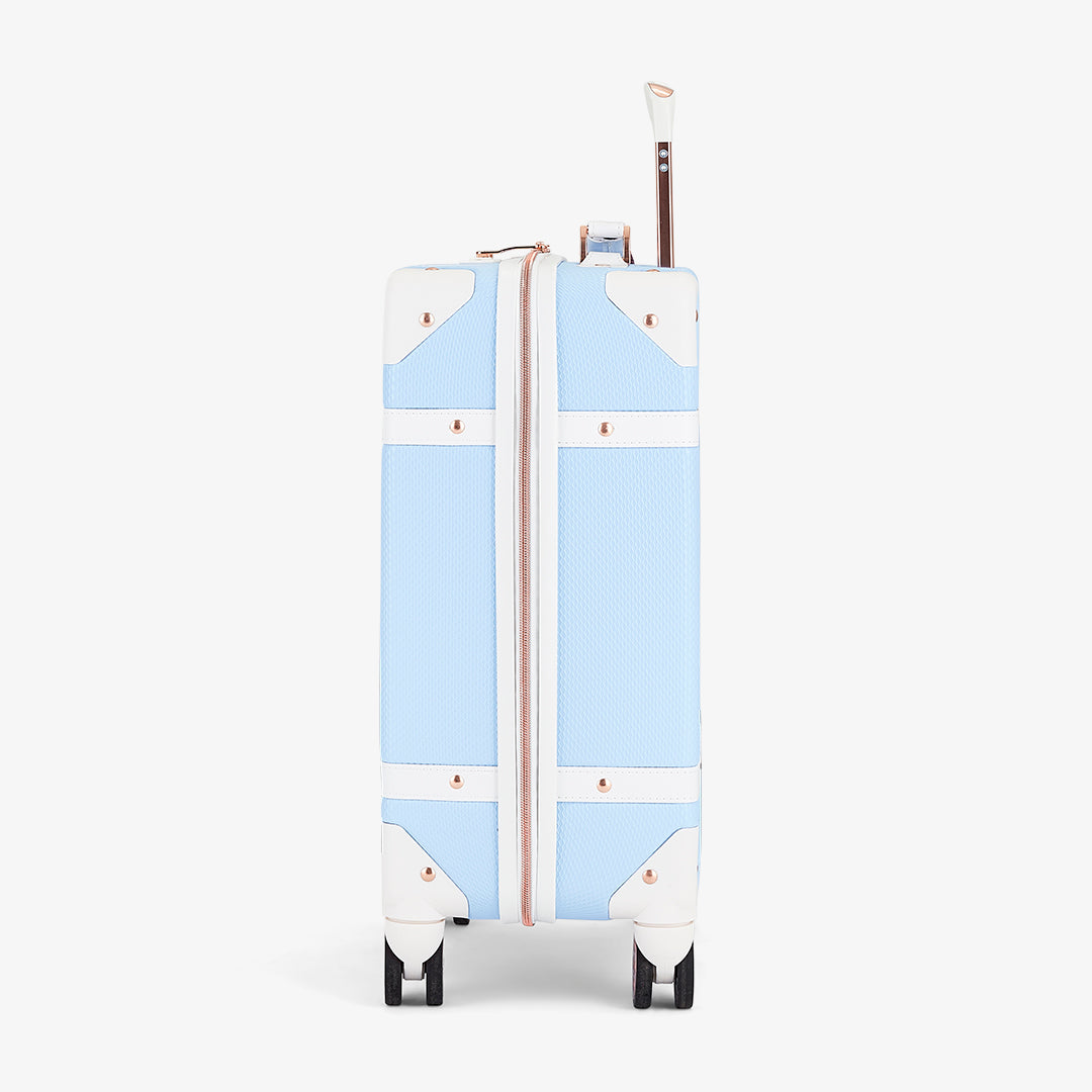 Vintage Small Suitcase in Sky Blue