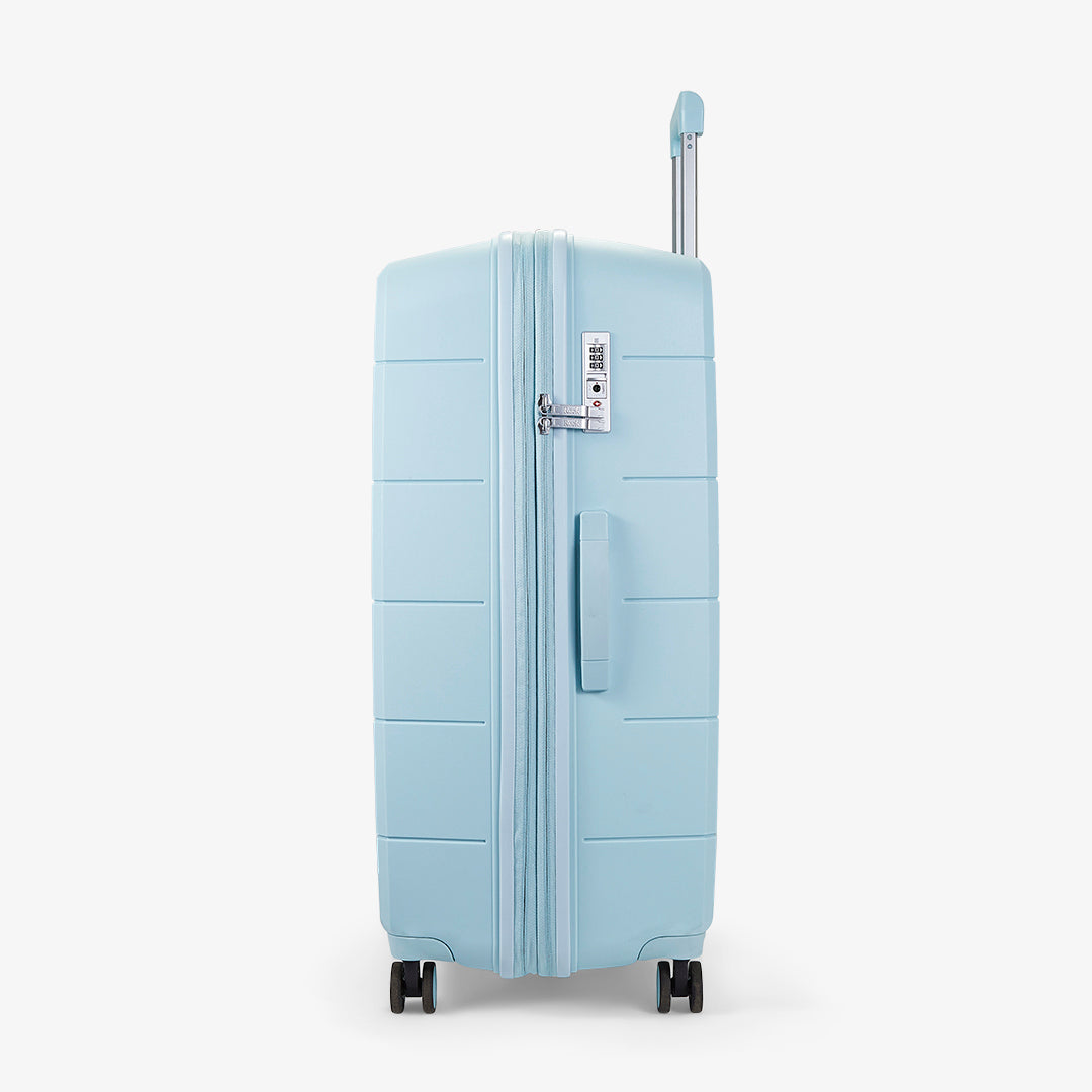 Pixel Large Suitcase in Pastel Blue