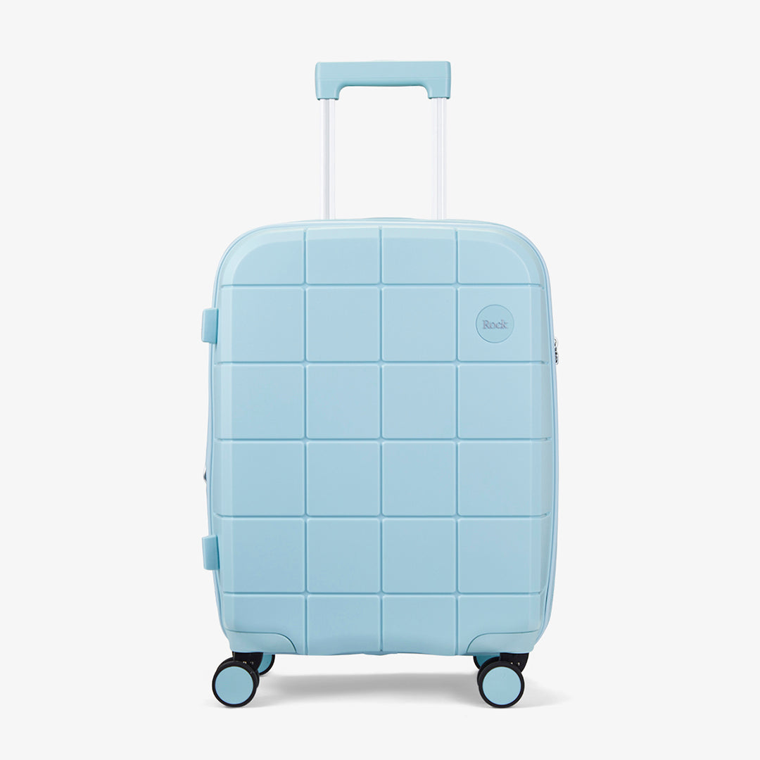 Pixel Small Suitcase in Pastel Blue