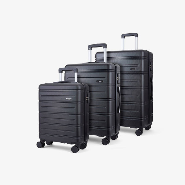 Lisbon Set of 3 Suitcases in Black