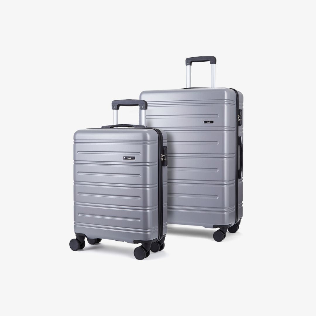 Lisbon Set of 2 Suitcases Grey Rock Luggage