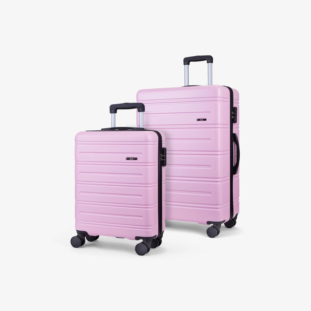 Lisbon Set of 2 Suitcases in Powder Pink