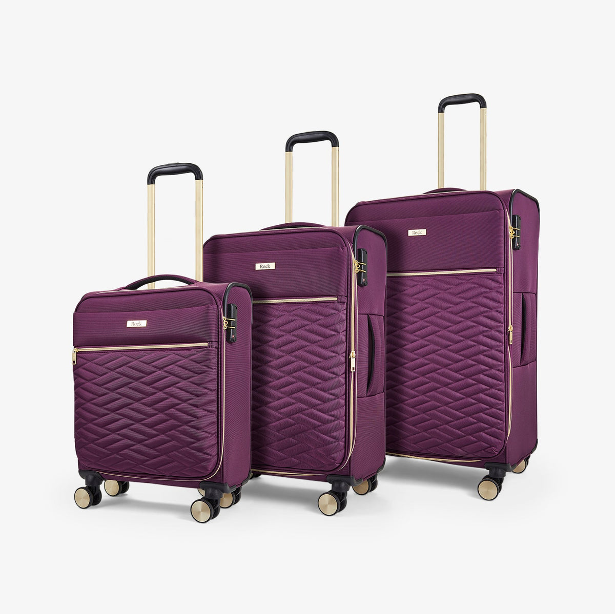 Purple carry on best sale luggage