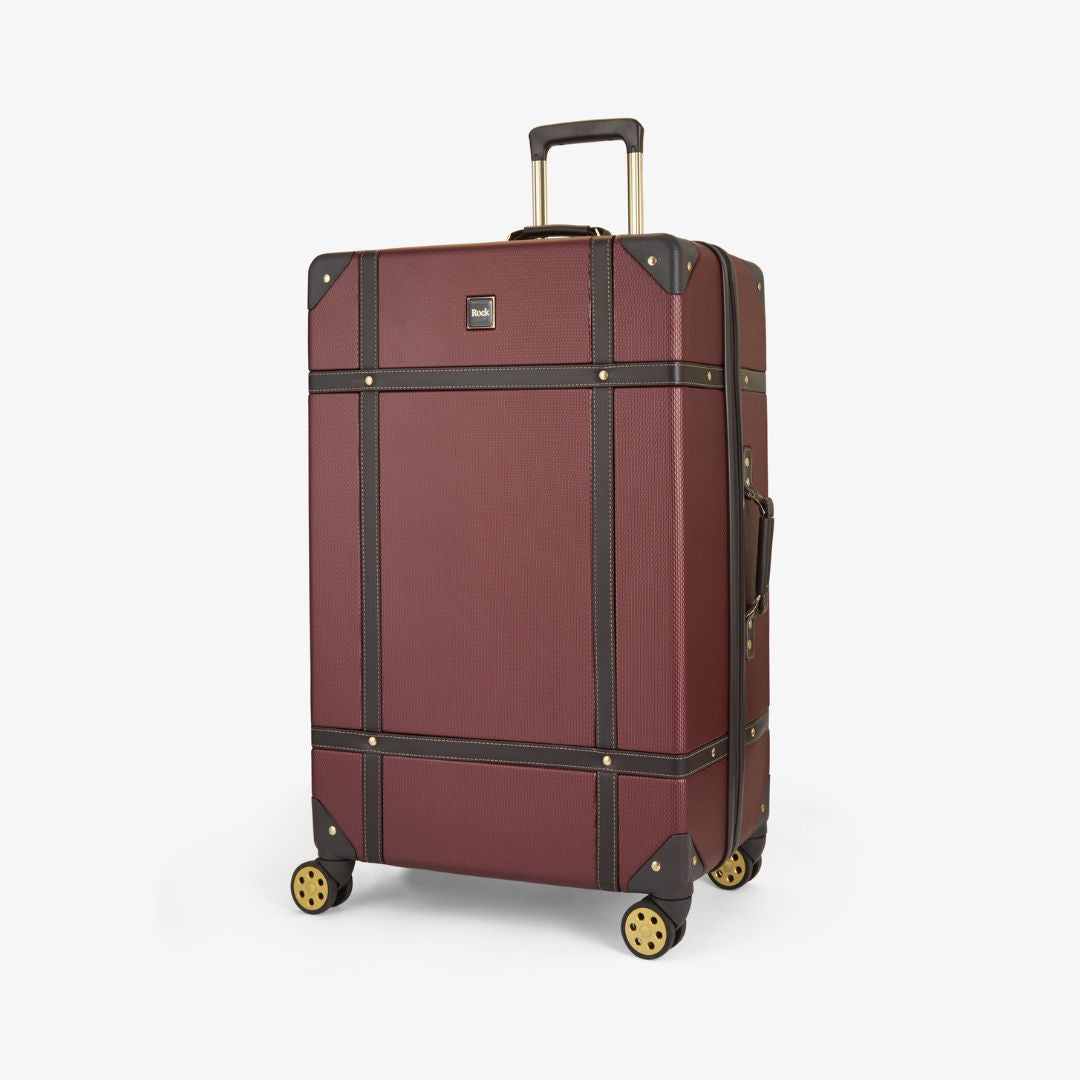 Vintage Medium Suitcase in Burgundy