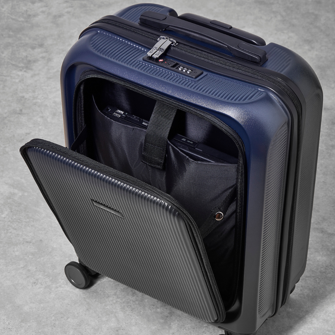 Austin Small Suitcase in Navy