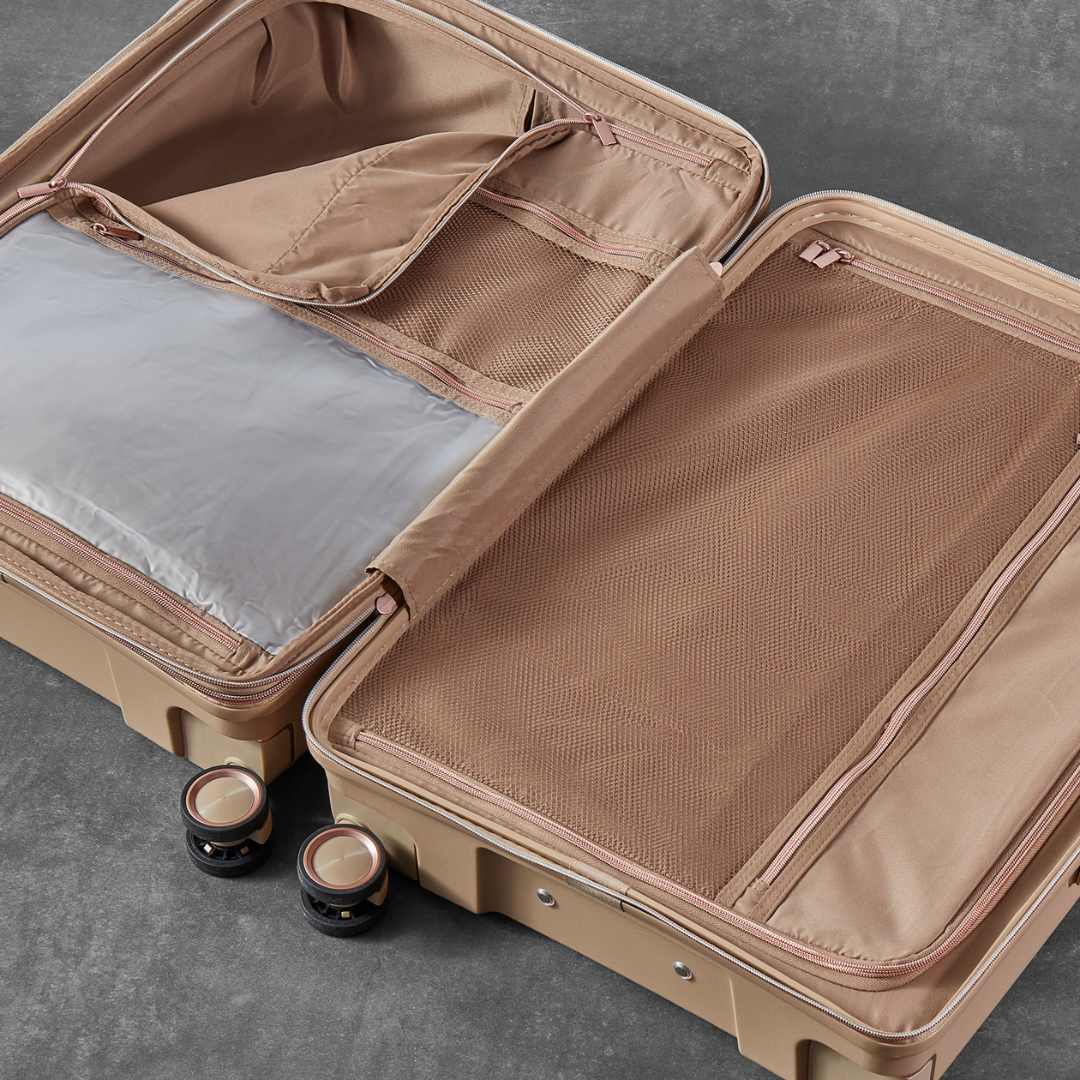 Astrid Small Suitcase in Beige