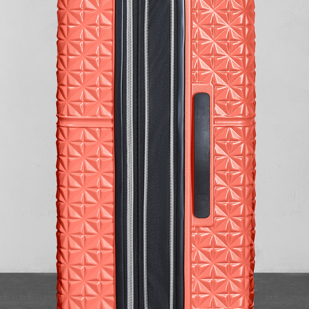 Maya Set of 3 Suitcases in Coral