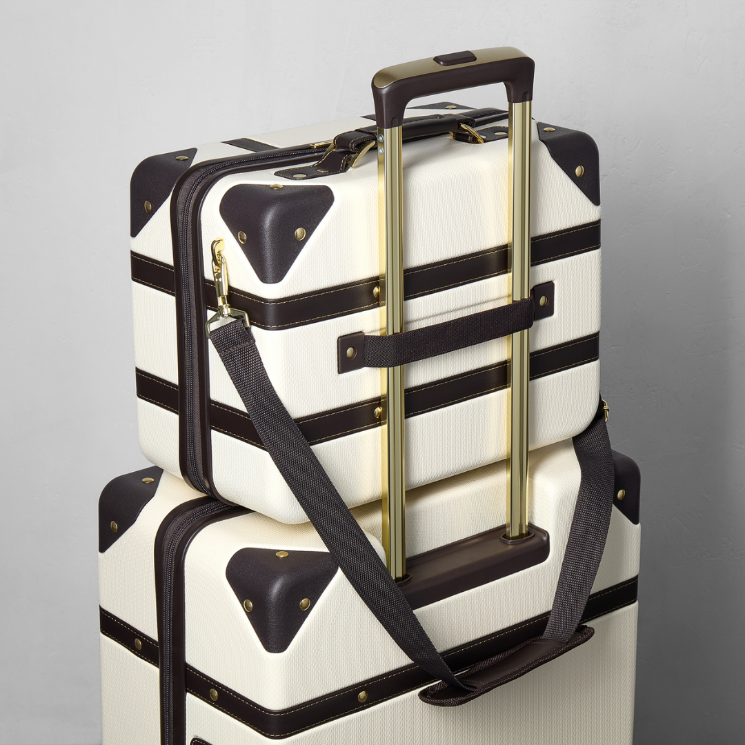 Vintage Vanity Suitcase in Cream
