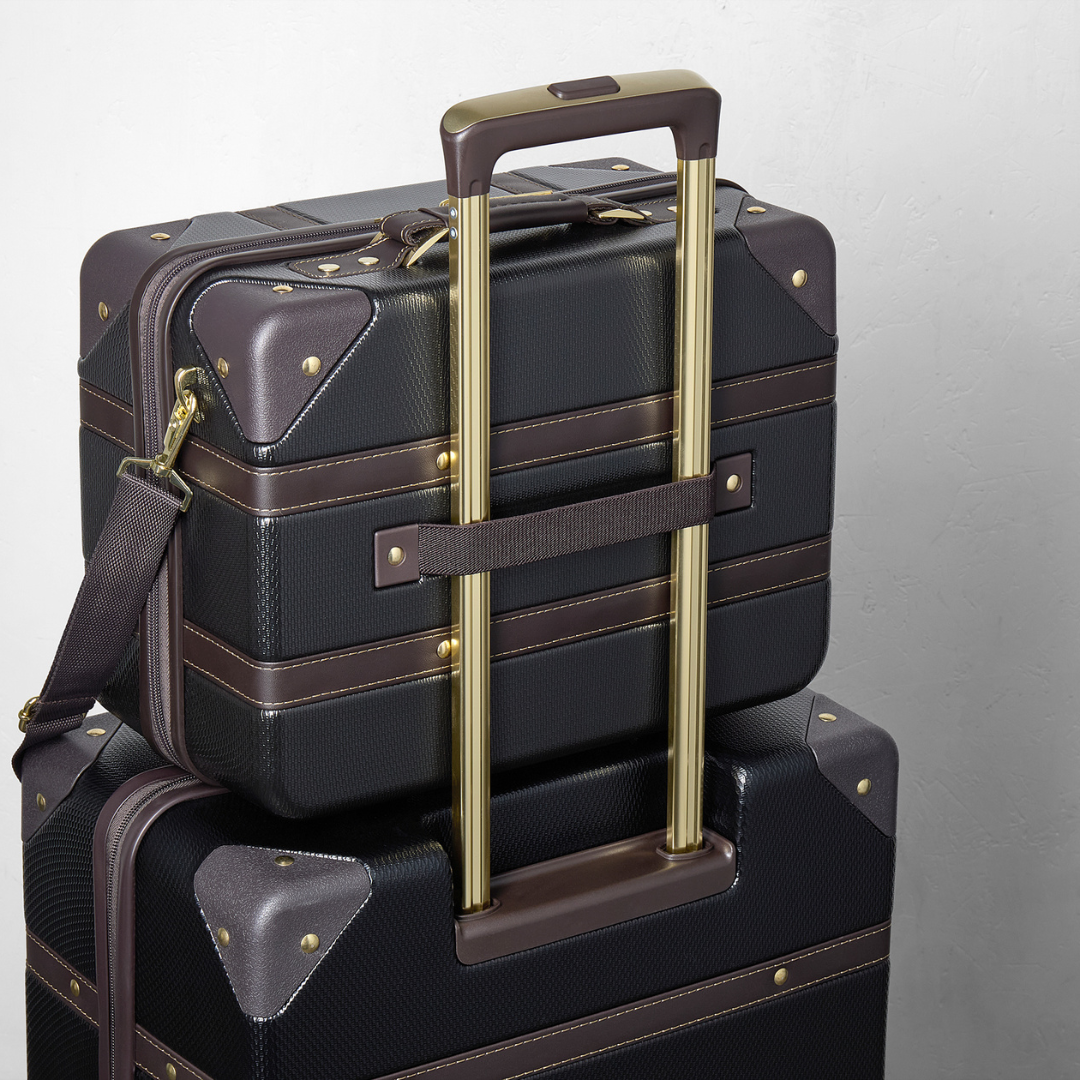 Vintage Vanity Suitcase in Black