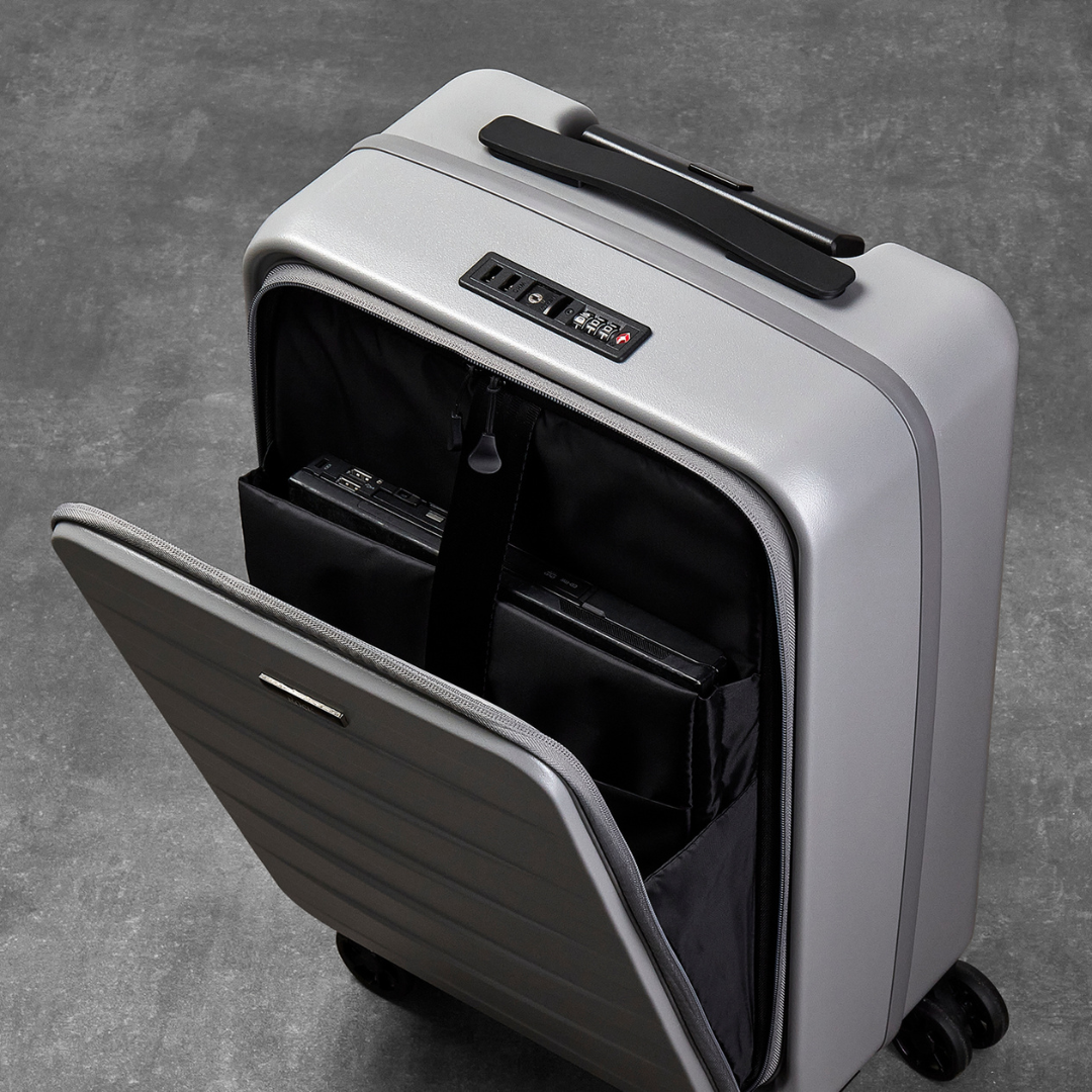Eden Small Suitcase in Grey