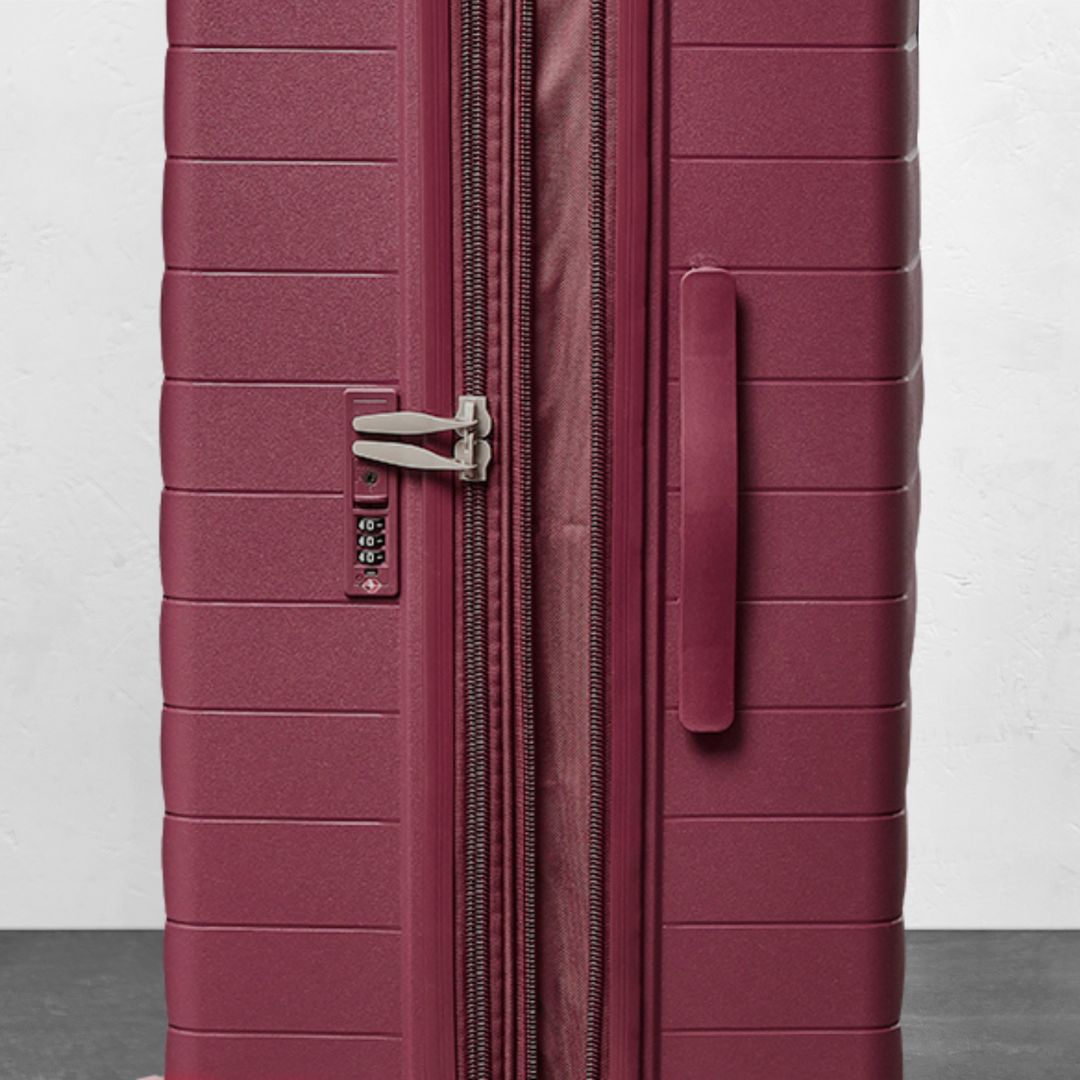 Palma Set of 3 Suitcases in Burgundy