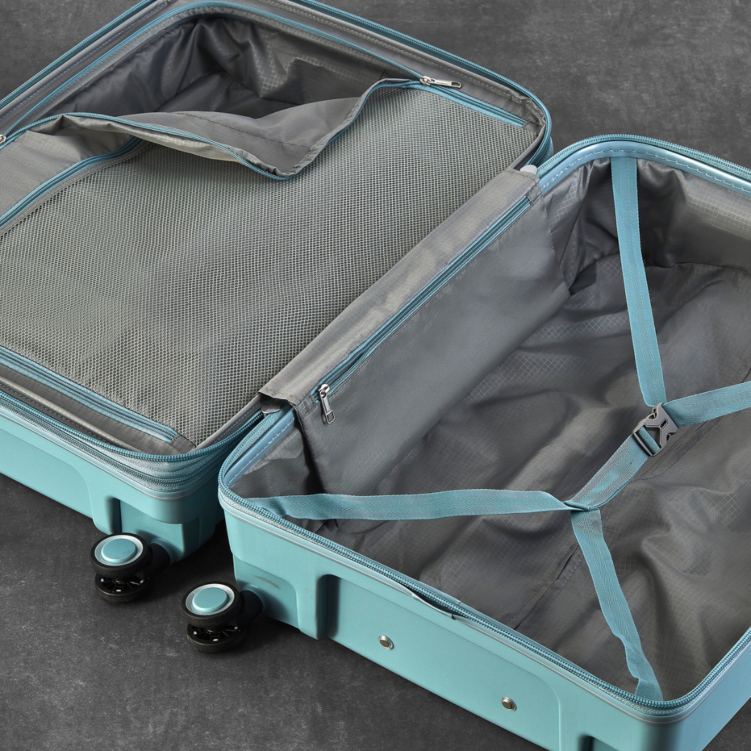 Sunwave Set of 3 Suitcases in Light Blue