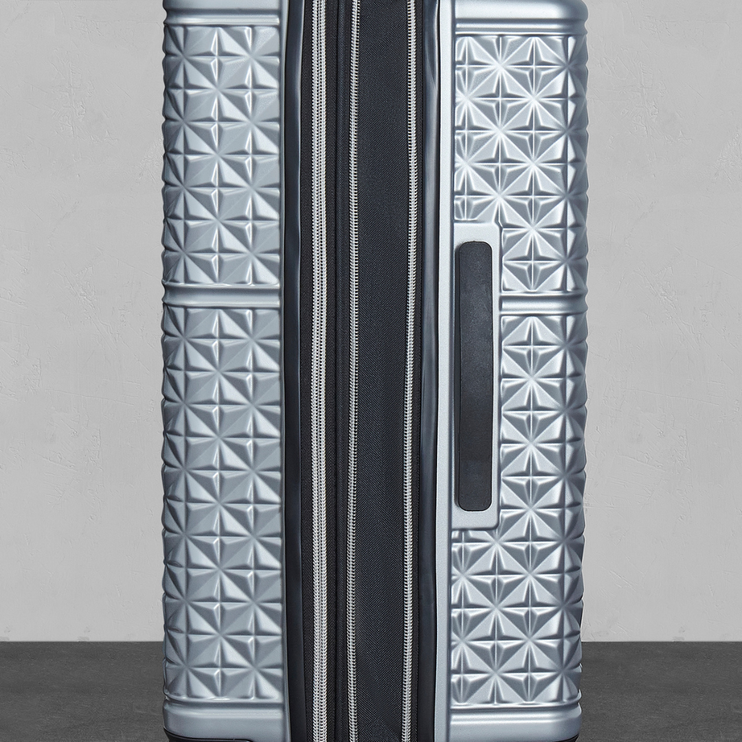 Maya Set of 3 Suitcases in Silver