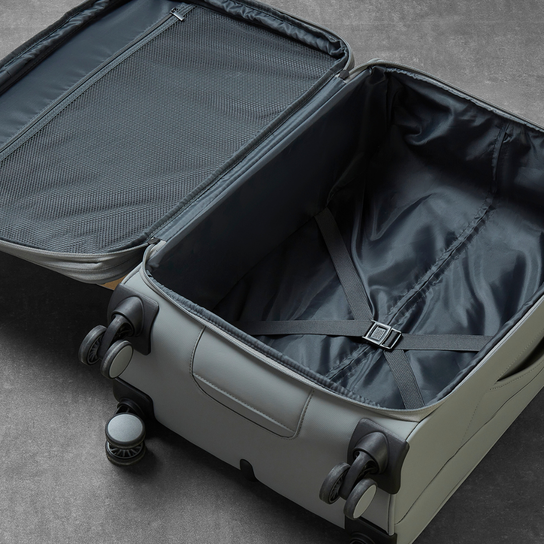 Harper Large Suitcase in Grey