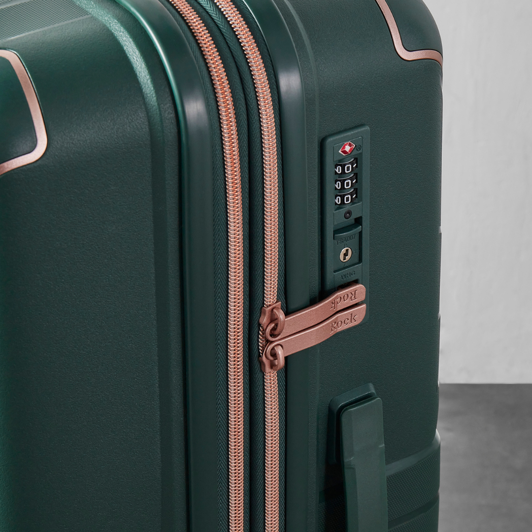 Astrid Medium Suitcase in Dark Green