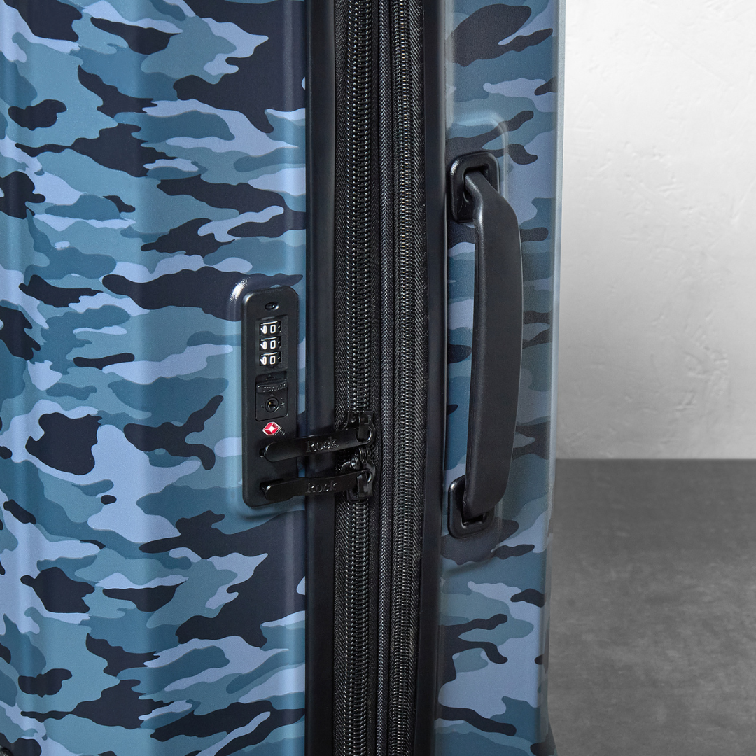 Alpine Medium Suitcase in Blue Camouflage