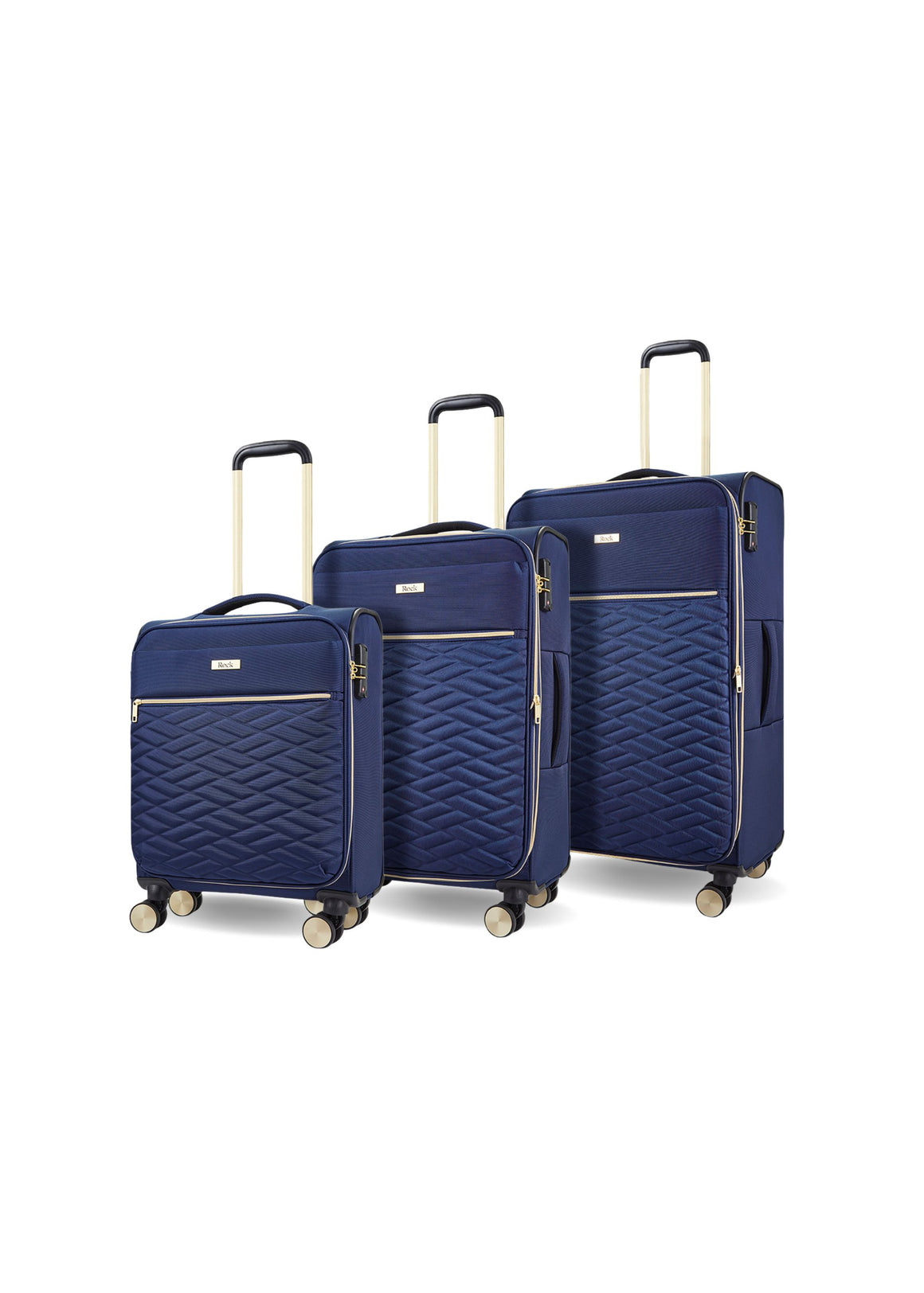Santiago Set of 3 Suitcases in Navy