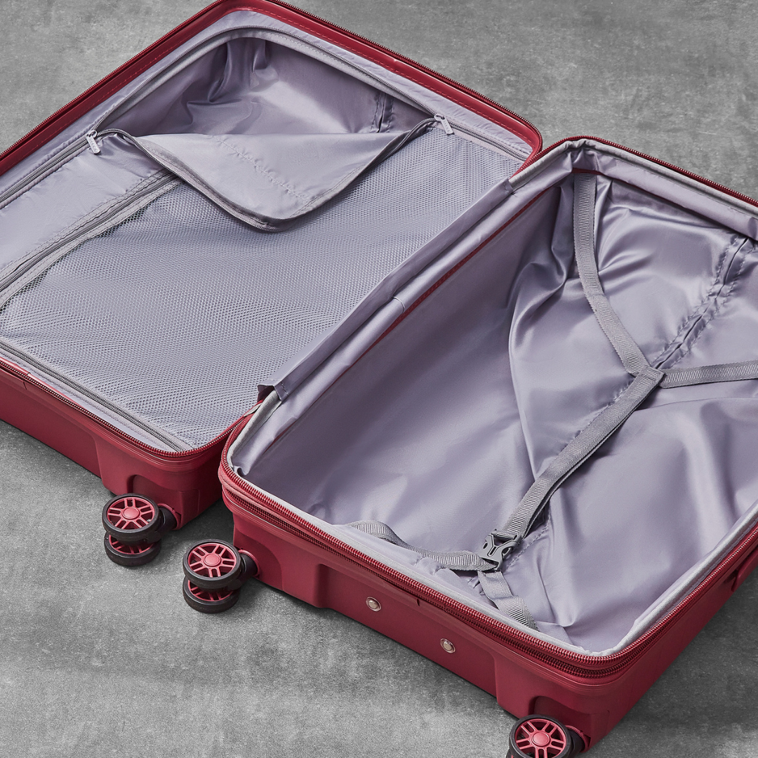Palma Small Suitcase in Burgundy