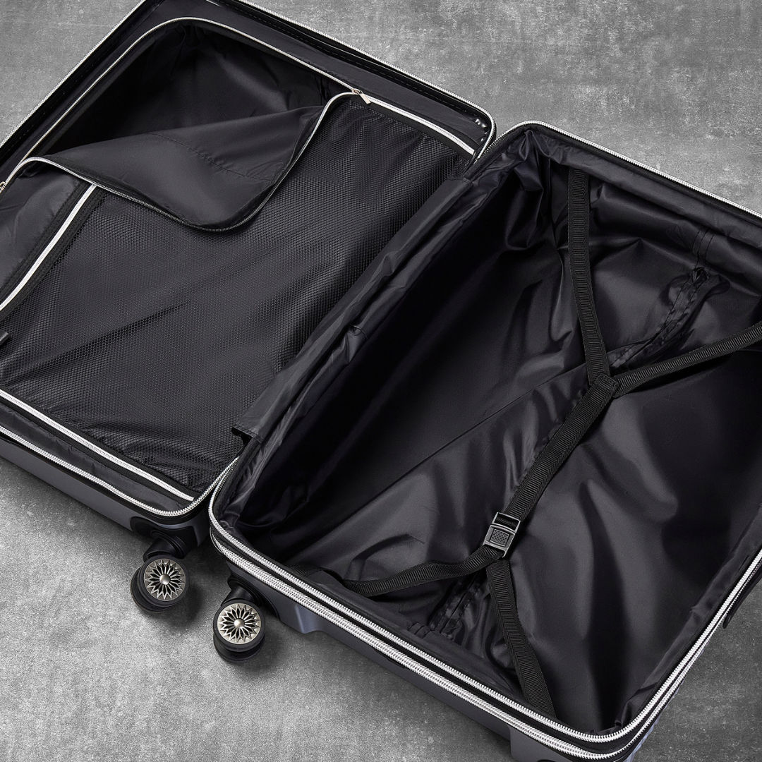 Maya Set of 3 Suitcases in Silver