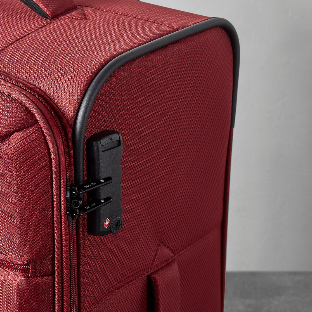 Tokyo Set of 3 Suitcases in Wine Red