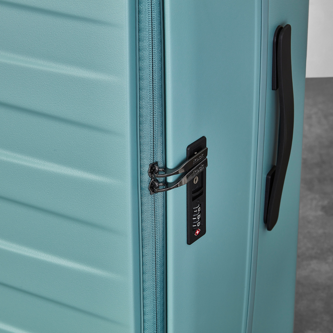 Eden Large Suitcase in Seafoam Blue