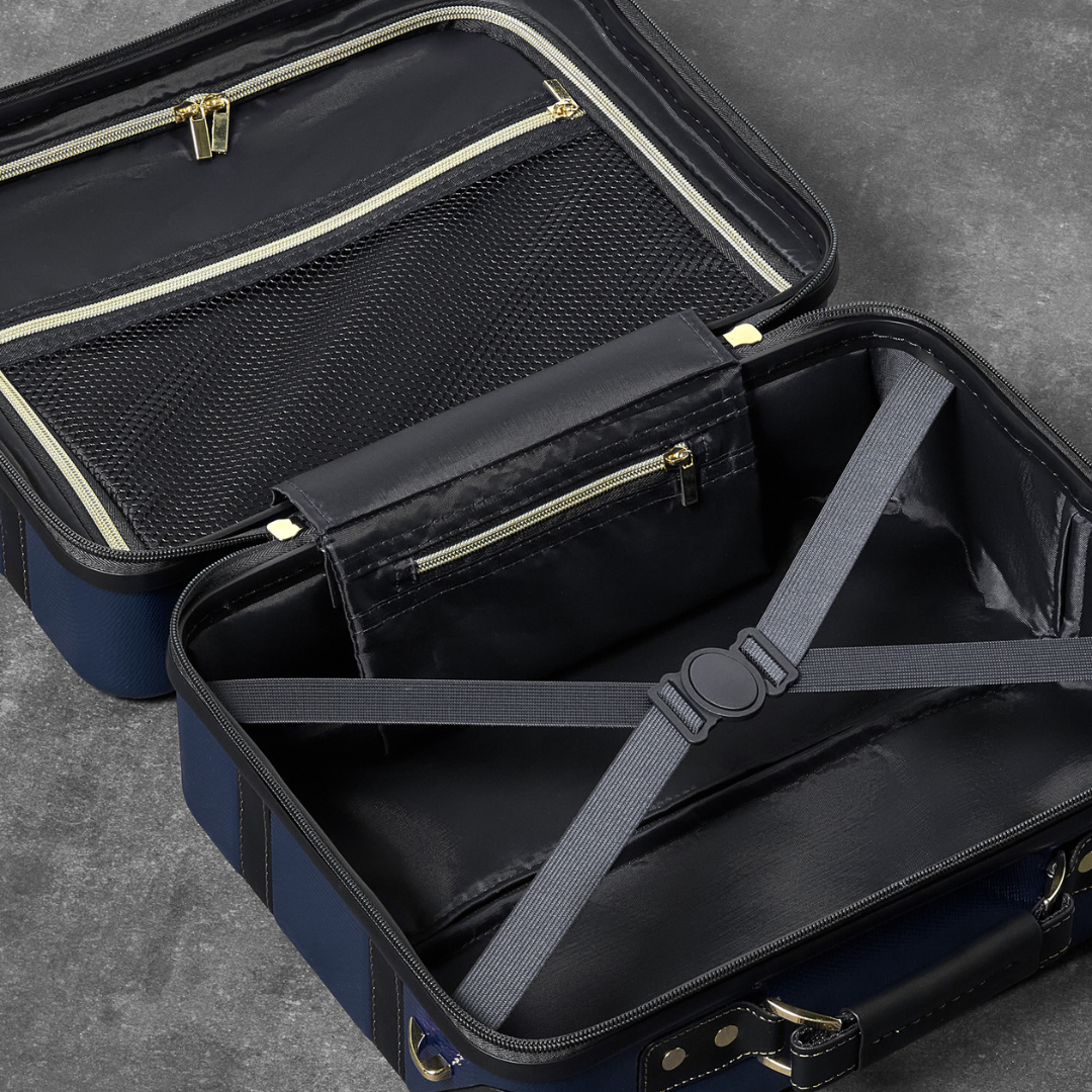 Vintage Vanity Suitcase in Navy